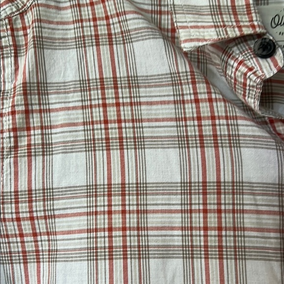 Red and White Plaid Casual Button Down Shirt - Picture 3 of 7